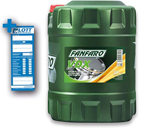FANFARO Motoröl 5W-30 Expert Line Synthetiköl Motor Öl ACEA ACEA C3 API API SN API CH-4 VDX 20 L
