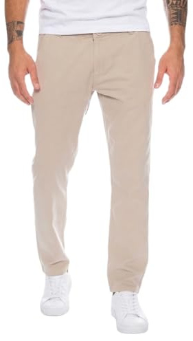 Rock Creek Chino Hose Herren Slim Fit Stoffhose Businesshose RC-390 | Elegante Chinohose für Herren mit schmalem Schnitt, klassische Stoffhose und Freizeithose für Büro, Alltag und Freizeit