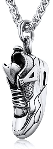 U7 Collier Sport Chaussure Chaussure Femme Sportif Chaîne Pendentif Homme Acier Inoxydable Hip Hop Style Bijou Tendance