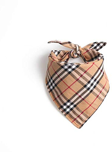 UANOU Hund Bandanas Dreieck Lätzchen Baumwolle Schal Rot Kariert Gedruckt Für Welpen Kleine Und Mittlere Heimtierbedarf
