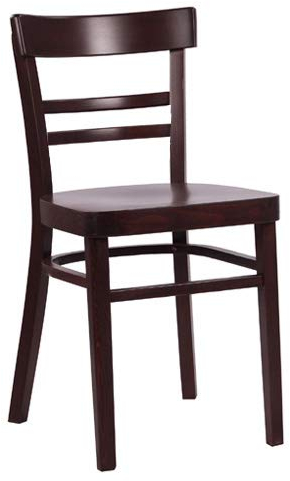 pemora Bistrostuhl Holzstuhl Esszimmerstuhl Caféhaus-Stuhl Buche massiv MARONA nussbaum dunkel