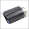 Auspuffblende Autokohle Faser glänzend Auspuffanlage Schalldämpfer Rohrspitze Gerade universelle blaue rostfreie Schalldämpfer Dekorationen for Akrapovic Auspuff Endrohr (Color : 51mm 76mm)