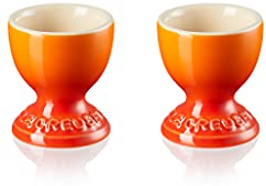 LE CREUSET 89064000900003 Egg Cup Set, Stoneware, Volcanic