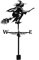 Yiida Hexe Und Drache Wetterhahn, Rostfreier Metall Hexe Windfahne Ornament Für Dach, Edelstahl Wetterfahne Langlebige, Retro Farm Szene, Garten Pfahl Wetterfahne Metalldekorationen