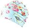 DASNTERED Sombreros de natación, para mujer, plisados, con estampado de flores, para adultos, para deportes acuáticos (2)