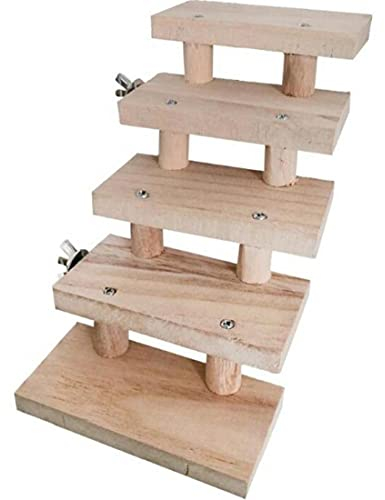 PiniceCore Hamster Leiter Spielzeug 5 Schichten Hamster Chinchilla Holz Springboards Holz Rechteck Haustierständer Bord Plattform Für Kleintier Haustier Spielzeug