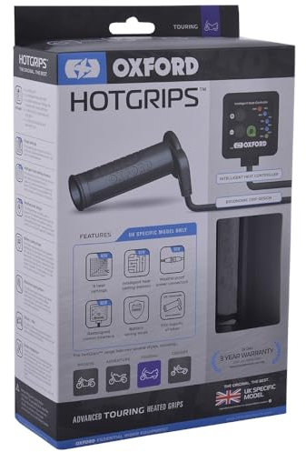 Oxford Hotgrips EL691UK Griffe für Touring, beheizt, Schwarz, Motorrad Zubehör