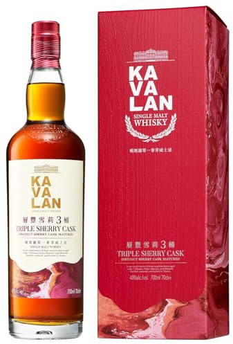 Kavalan TRIPLE SHERRY CASK Single Malt Whisky GB 40% Vol. 0,7l in Geschenkbox