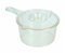 Vsorce4u 1 x 900ML Clear Plastic Microwave Round Saucepan with Lid Kitchen Pan Dish Cooking Pot with Handle