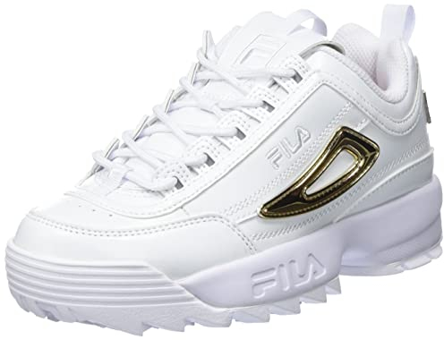 FILA Damen Disruptor Wmn Sneaker, White Gold, 38 EU Schmal
