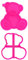 LissieLou Cortador de galletas y sello de oso de peluche sentado para glaseado de baby shower, color rosa claro