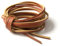IPEA Lederband für Schuhe, Accessoires, Mode - 3 Meter Lange Quadratische Ledersenkel Schnürsenkel Premium Echtes Leder – Kreationen, Armbänder Color Braun Brandy, BSLACCIO-100