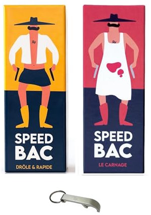 Lot Speed Bac Version Française + Speed Bac Version Carnage + 1 Décapsuleur Blumie (Speed Bac)