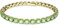 Swarovski Matrix Tennisarmband Gold aus Edelstahl Zirkonia Kristallen in der Farbe Grün, Größe M, 5658849