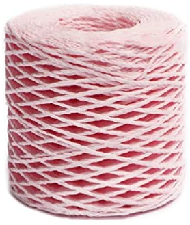 Multifunktionales Bastgarn Baumwoll-Bast-Strohgarn Gesamtlänge 150 m bunter DIY-Stricken Häkelmaterial Bast-Strohgarn Bast-Seil Baumwoll-Bast-Garn DIY-Tasche Strohhut Kissen