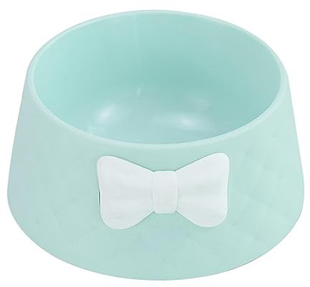 F Fityle Gamelle pour Chats d'Intérieur - Mangeoire Antidérapante Pratique Moderne Décoré Durable - Bol d'Eau et Plats d'Alimentation, Vert