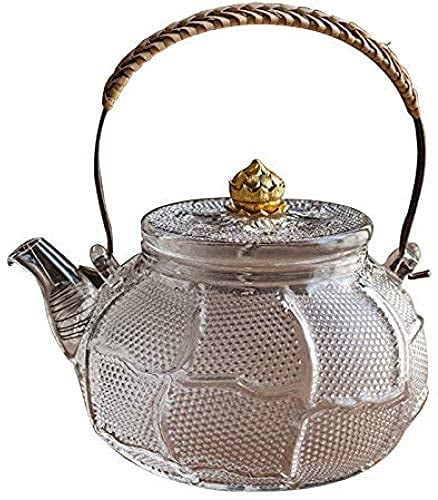 FLOWFX Tea Sets Glass Kettle High Borosilicate Glass Kettle Induction Cooker Glass Electromagnetic Kettle Tea Induction Cooker Kettle 1250Ml lofty ambition