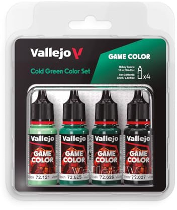 Farb-Set Kalt-Grün, 4X 18 ml