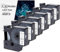 6x Msudoku 45013 s0720530 Kompatibel mit Dymo D1 12mm x 7m Etikettenband 45013 a45013 Schwarz auf Weiß für LabelManager 160 280 210D 360D 420P PnP 450D Etikettendrucker