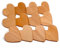 Auped 12PS Herzförmige Holzknöpfe & Schubladengriffe Natürliche Holzgriffe für Schrank, Küchenschrank & Kommode Dekorative Griffe für Boho-Möbel (Einfache Montage)