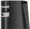 Dripex 2m x 50m Toile de Paillage, Tissu de Lutte Contre Les Mauvaises Herbes, Membrane de Jardin en Fibres de Polypropylène Tissées Anti-UV 90g/㎡, Geotextile, Tissu Perméable à l'eau, Noir