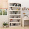 Natulvd 200 cm hohes Bücherregal – 6 Etagen, bodenstehendes Bücherregal, modernes Bücherregal für CDs/Filme/Bücher, Buch-Organizer, Regale für Schlafzimmer, Wohnzimmer (weiß)