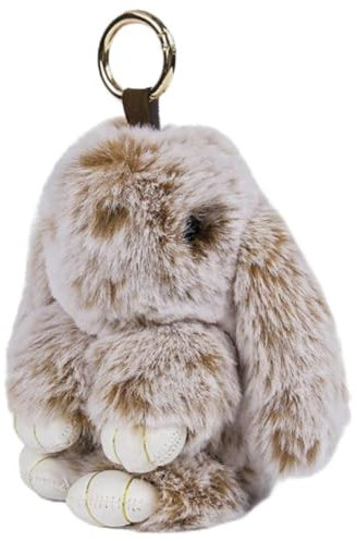 Keychain de lapin moelleux, porte-clés de keychain doux mignon de clés en peluche en peluche, accessoire pour femmes