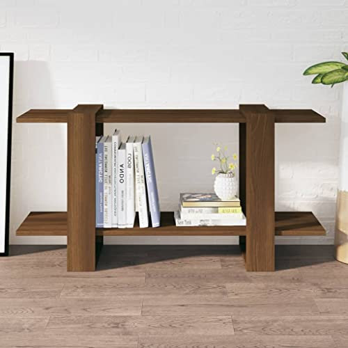 Genérico Wenjingqi-813571 Bücherregal, Sperrholz, Eiche, Braun, 100 x 30 x 51 cm