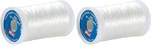 Noris Prym Knitting-in Elastic, Transparent (Pack of 2)