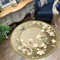DJHWWD Tapis Sol Bureau Deco Gaming Room Salon canapé Tapis Chambre Tapis Rond résistant aux Taches Aesthetic Room Decor Decoration Maison Interieur 80X80CM