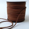 Suede Cord Flat Faux Leather String for Jewelry Bracelet Necklace Making Beading Thread DIY Crafts 10m (Brown)