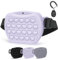 Adiwo Sacchetti per Cani e dolcetti per addestramento di Animali Domestici, Borsa per addestramento per Cani, clicker, Sacchetto per addestramento del Cane, Sigillo Magnetico, Silicone (Viola)