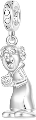 GNOCE Charm Anhänger Schlumpf Anhänger 925 Sterlingsilber Beads Charms für Frauen und Mädchen Schmuckgeschenk für Filmfan (Gargamel)