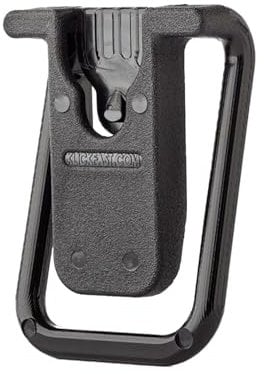 Klick Fast Official Klickfast Clickfast Clip On Dock Holder Attachment for Belt Jacket Shirt Security Body Camera Walkie Talkie Radio Torch Spray Quick Release Accessories Peter Jones