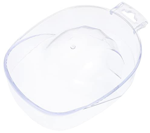 NOLITOY Recipiente Transparente Para Remojar Uñas Gel Tazón De Manicura Para Quitar Esmalte