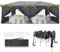 Bonnlo Pop-up Pavillon, Faltpavillon 3x6m, Höhenverstellbar, Wasserdicht Partyzelt mit 6 Seitenteilen, Gartenpavillon für Outdoor Hochzeit Garten Camping Party, Grau