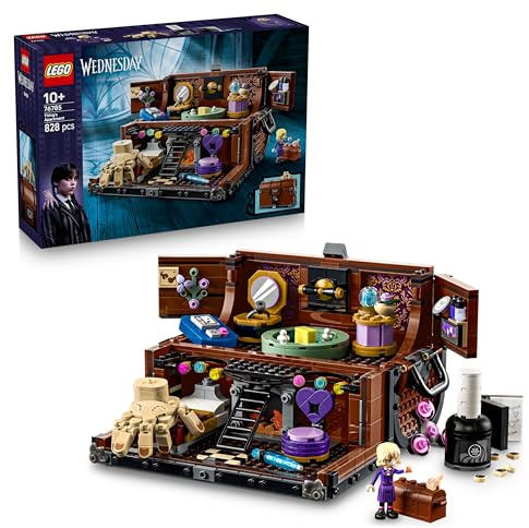 LEGO Wednesday - Die Wohnung des Eiskalten Händchens - Spielzeug zum Bauen mit Enid Minifigur, Händchen Figur & Zubehör - Spielset Geschenk für Mädchen, Jungen & Serienfans ab 12 Jahren - 76785