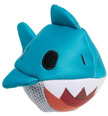 BARK Dog Toy Super Chewer Great White Dwight Shark With A Hidden Toy For Large Dogs Inside, Quick Fry Fabric & Floatable
