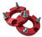 Wheel Spacers Glut Für Toyota Für Hilux Für Revo Vorne und Hinten Lift Kit Maschine Dual Schäkel Komfort G Schäkel 1 -2“ blau Rack1 Paar Spurplatten Spurverbreiterung(25mm)