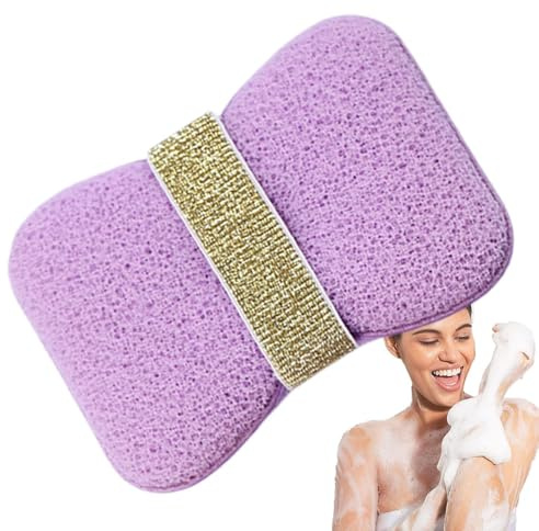 Shower Body Sponge - Sponge with Soap Pocket - Travel Bag for Men Women Camping Shower