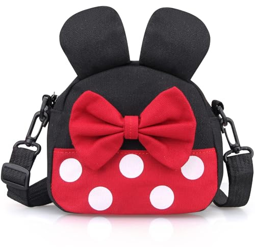 Umhängetasche für Mädchen, Mini Maus Reisetasche, Kleine Kinder Schultertasche, Mini Cartoon Umhängetasche für Mädchen, Kinder, Kleinkinder, Teenager