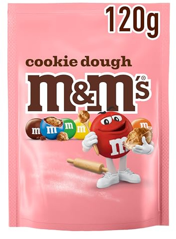 M&M'S Cookie Dough Keksteig Schokolinsen Schokolade, 120g | Knackige Schokolinsen mit authentischem Cookie Dough Geschmack — der beliebte Snack für süße Momente zwischendurch