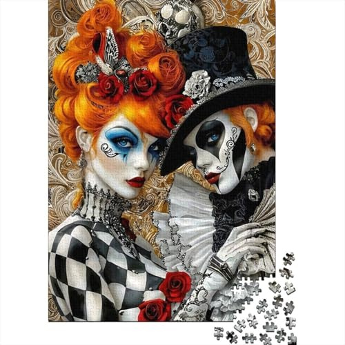 1000pcs Puzzle Für Erwachsene Maske Rose Fantasy Entspannend