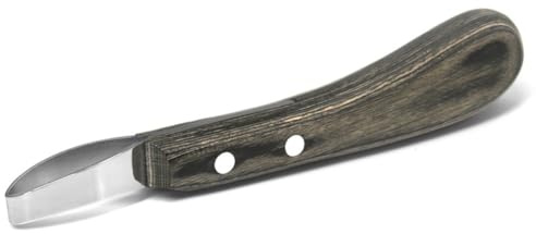 Aundhegrtt Couteau à à Double Tranchant, Couteau de des Sabots, Manche en Bois, Lame en Acier Inoxydable, Couteau de des Sabots Multifonction.