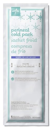 Medline Deluxe Perineal Cold Packs with Adhesive Strip, 4.5 x 14.25 (Pack of 24), postpartum, great for new moms