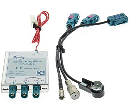 Universal DAB/DAB+ / FM Splitter - ISO Anschlüsse