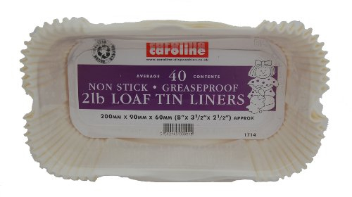 Caroline Packaging Loaf Tin Liners (40) 2lb