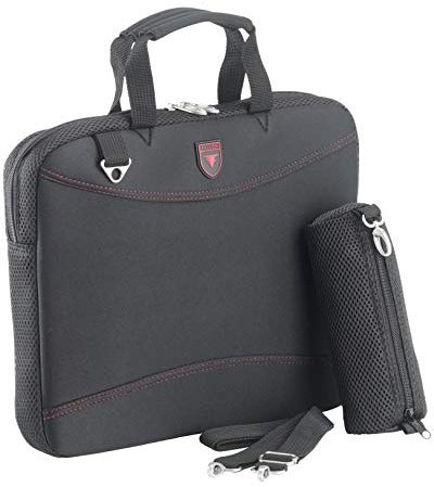 Falcon Neoprene Padded Slimline Sleeve For 15.6 Laptop - Black/Red - Fi2598
