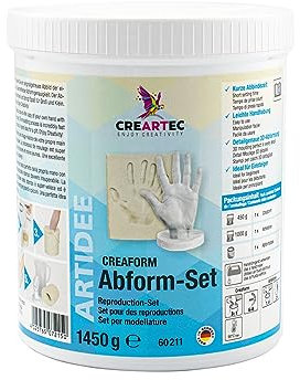 CREARTEC Abform Set - für das Abformen von Kinder- und Erwachsenenhände - Made in Germany