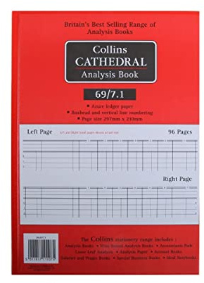 Cathedral Account Book 7 Cash Column 96 Pages 48 Sheets